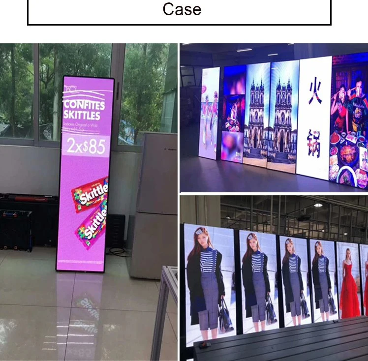 Full Color Indoor HD Screen Floor Standing LED Poster Display