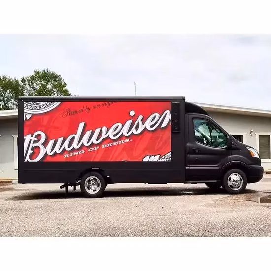 Legida Outdoor P4 Мобильная реклама Светодиодный экран Автомобильный фургон Светодиодный дисплей для грузовика